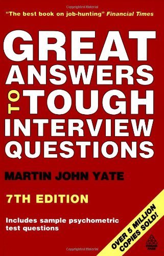 9781558509542: GREAT ANSWERS TO TOUGH INTERVIEW QUESTIONS