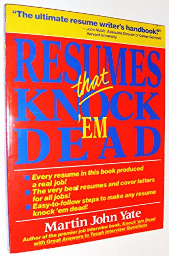 Beispielbild fr Resumes That Knock 'Em Dead zum Verkauf von Top Notch Books