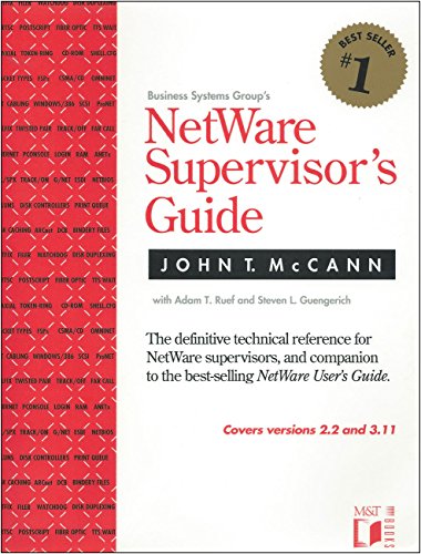 Beispielbild fr Netware Supervisor's Guide zum Verkauf von Wonder Book