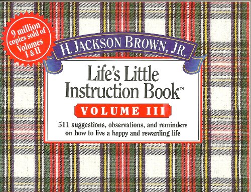 Beispielbild fr Life's Little Instruction Book (Life's Little Instruction Book , Vol 3) zum Verkauf von Wonder Book