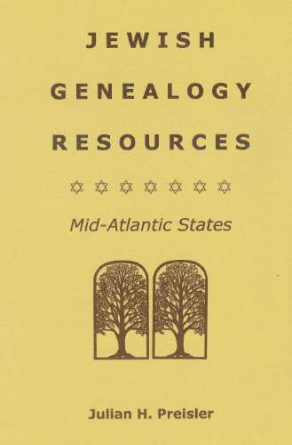Beispielbild fr JEWISH GENEALOGY RESOURCES: Mid-Atlantic States zum Verkauf von Janaway Publishing Inc.