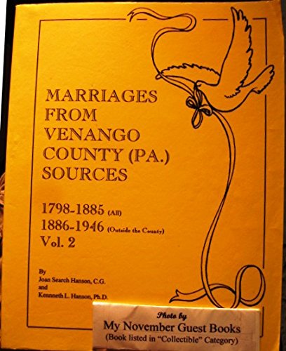 9781558562899: Marriages from Venango County sources