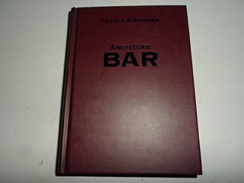 Beispielbild fr American Bar: The Artistry of Mixing Drinks zum Verkauf von Wonder Book