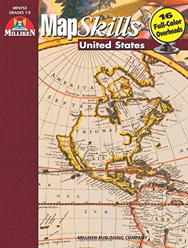 9781558631250: Map Skills, United States: Grades 7, 8, 9