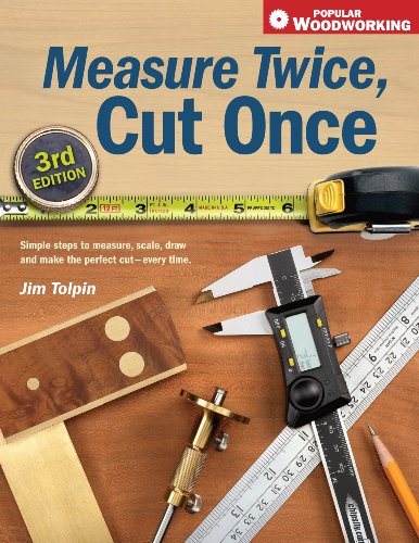 Measure Twice, Cut Once: Simple Steps to Measure, Scale, Draw and Make the Perfect Cut-Every Time. (Popular Woodworking) - Jim Tolpin