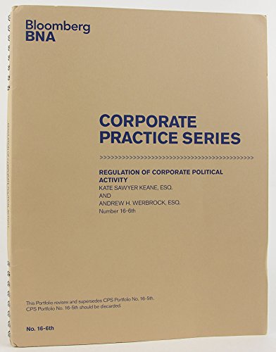 9781558719484: Regulation of Corporate Political Activity