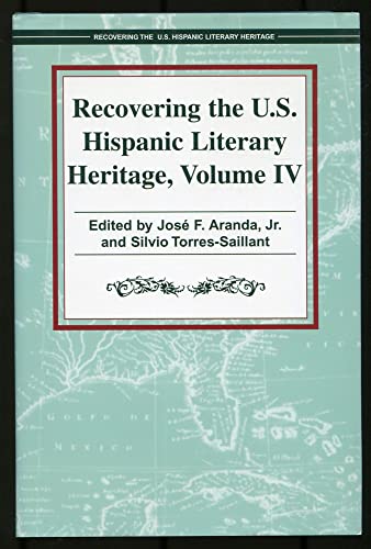 Beispielbild fr Recovering the U.S. Hispanic Literary Heritage zum Verkauf von ThriftBooks-Atlanta