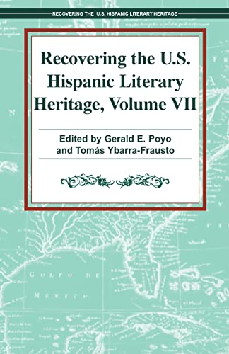 Imagen de archivo de Recovering the U.S. Hispanic Literary Heritage, Volume 7 a la venta por B-Line Books