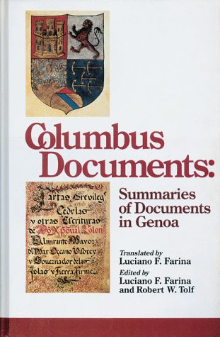 9781558881563: Columbus Documents: Summaries of Documents in Genoa