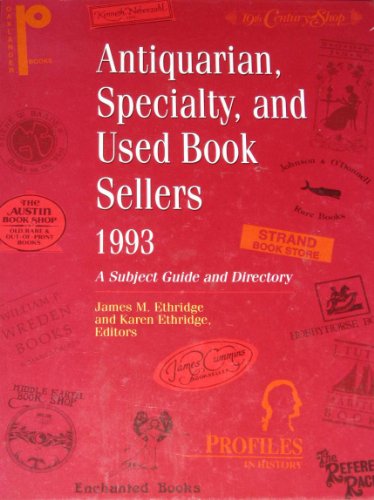 Beispielbild fr Antiquarian, Specialty, and Used Book Sellers: a Subject Guide and Directory zum Verkauf von Books Tell You Why  -  ABAA/ILAB
