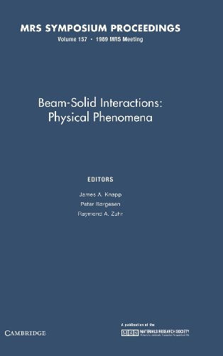 9781558990456: Beam-Solid Interactions:: Volume 157: Physical Phenomena (MRS Proceedings)