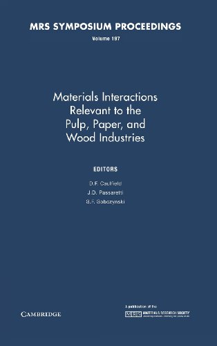 Imagen de archivo de MATERIALS INTERACTIONS RELEVANT TO THE PULP, PAPER, AND WOOD INDUSTRIES a la venta por Basi6 International