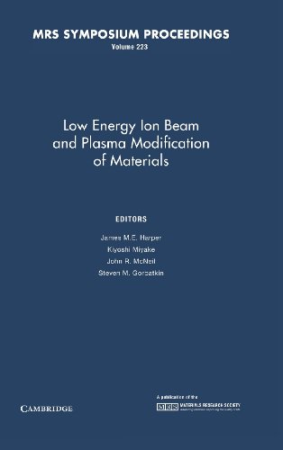 Stock image for LOW ENERGY ION BEAM AND PLASMA MODIFICATION OF MATERIALS for sale by Basi6 International