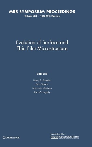 Beispielbild fr EVOLUTION OF SURFACE AND THIN FILM MICROSTRUCTURE zum Verkauf von Basi6 International