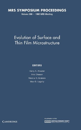 Stock image for EVOLUTION OF SURFACE AND THIN FILM MICROSTRUCTURE for sale by Basi6 International