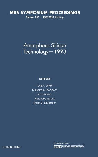 Imagen de archivo de Amorphous Silicon Tech 1993 V297 Hb a la venta por Iridium_Books