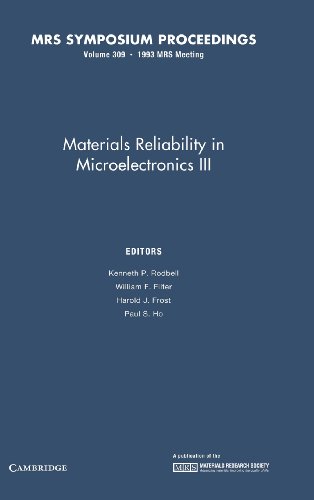 Stock image for MATERIALS RELIABILITY IN MICROELECTRONICS III for sale by Basi6 International