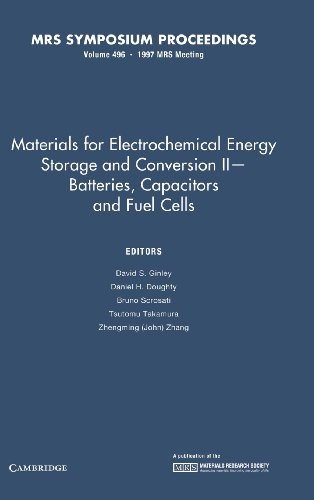 Imagen de archivo de Materials for Electrochemical Energy Storage and Conversion II?Batteries, Capacitors and Fuel Cells: Volume 496 (MRS Proceedings) a la venta por HPB-Red