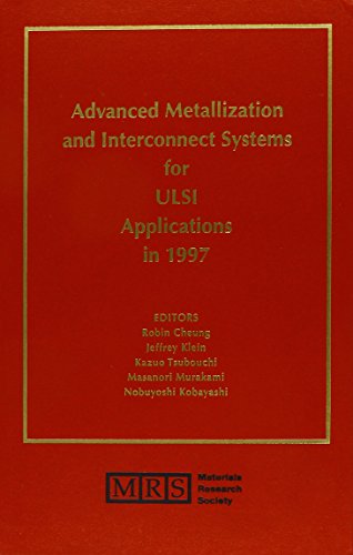 9781558994126: Advanced Metallization and Interconnect Systems for ULSI Applications in 1997: Volume 13: 5-13 (MRS Conference Proceedings)