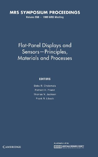 Imagen de archivo de FLAT-PANEL DISPLAYS AND SENSORS  " PRINCIPLES, MATERIALS, AND PROCESSES a la venta por Basi6 International