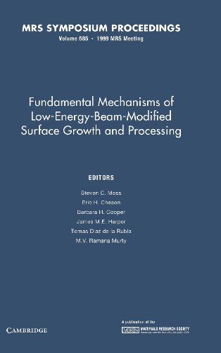 9781558994935: Fundamental Mechanisms of Low-Energy-Beam Modified Surface Growth and Processing: Volume 585