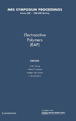 Imagen de archivo de Electroactive Polymers (EAP): Volume 600 (MRS Proceedings) a la venta por Brused Books