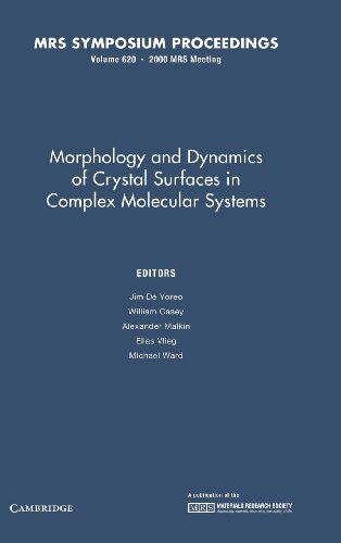 Beispielbild fr Morphology and Dynamics of Crystal Surfaces in Complex Molecular Systems. Materials Research Society Symposium Proceedings, Volume 620 zum Verkauf von Zubal-Books, Since 1961