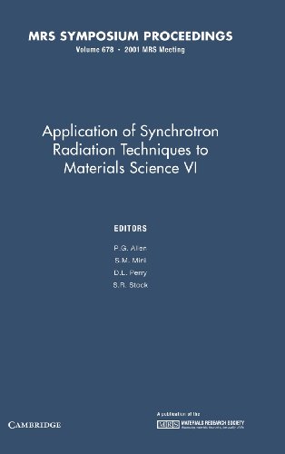Stock image for Applications of Synchrotron Radiation Techniques to Materials Science IV: Volume 678 (MRS Proceedings) for sale by Zubal-Books, Since 1961