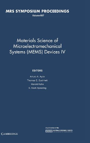 Stock image for Materials Science of Microelectromechanical Systems (MEMS) Devices IV: Volume 687 (MRS Proceedings) for sale by Solr Books