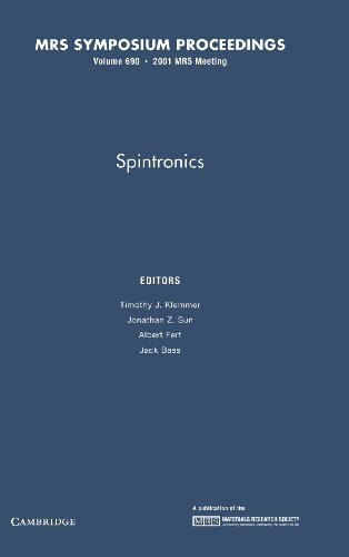 Stock image for Spintronics: Materials Research Society Symposium Proceedings for sale by Zubal-Books, Since 1961