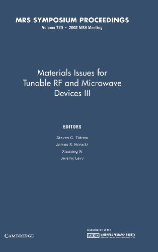 Beispielbild fr Materials Issues for Tunable RF and Microwave Devices III: Volume 720 (MRS Proceedings) Tidrow, Steven C.; Horwitz, James S.; Xi, Xiaoxing and Levy, Jeremy zum Verkauf von Broad Street Books