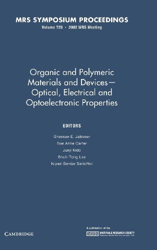 Stock image for ORGANIC AND POLYMERIC MATERIALS AND DEVICES " OPTICAL, ELECTRICAL AND OPTOELECTRONIC PROPERTIES for sale by Basi6 International