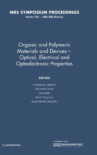 Stock image for Organic and Polymeric Materials and Devices - Optical, Electrical and Optoelectronic Properties: Volume 725 for sale by ThriftBooks-Atlanta