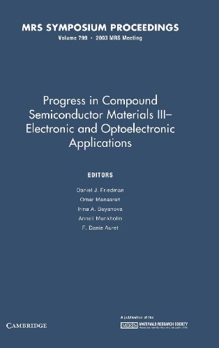 Stock image for Progress in Compound Semiconductor Materials III--Electronic and Optoelectronic Applications: Symposium Held December 1-4, 2003, Boston, Massachusetts for sale by Zubal-Books, Since 1961