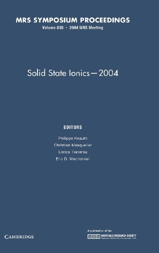 Stock image for Solid State Ionics - 2004: Volume 835 (MRS Proceedings) for sale by Zubal-Books, Since 1961