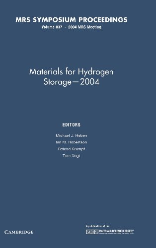 Stock image for MATERIALS FOR HYDROGEN STORAGE 2004 for sale by Basi6 International