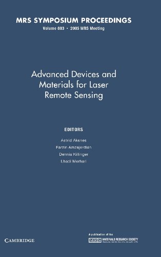 Imagen de archivo de Advanced Devices and Materials for Laser Remote Sensing: Volume 883 a la venta por Basi6 International