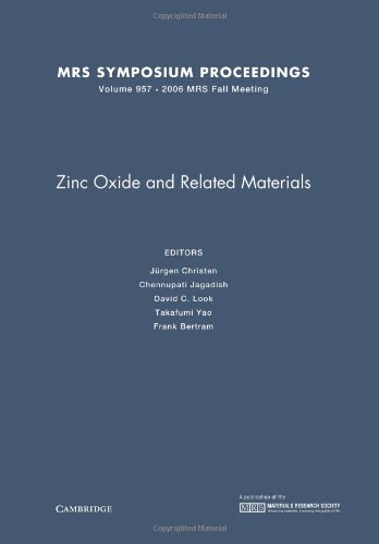 Stock image for Zinc Oxide and Related Materials for sale by Books Puddle
