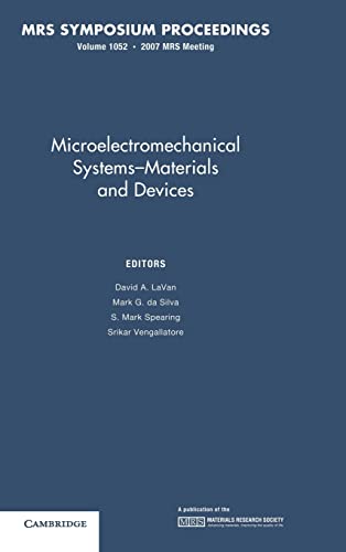 Stock image for Microelectromechanical Systems ? Materials and Devices: Volume 1052 (MRS Proceedings) for sale by Lucky's Textbooks