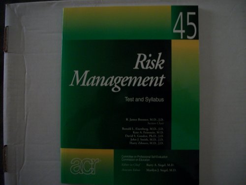 Risk Management: Test and Syllabus (Professional Self-Evaluation Program)