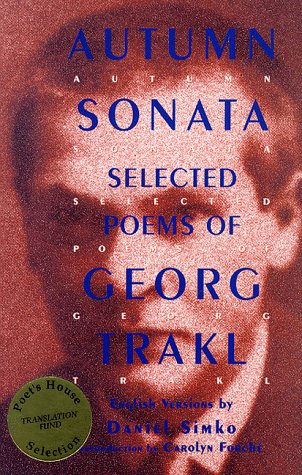 9781559212519: Autumn Sonata: Selected Poems of Georg Trakl