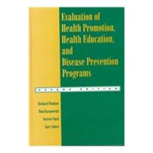 Stock image for Evaluation of Health Promotion, Health Education, and Disease Prevention Programs: for sale by ThriftBooks-Atlanta