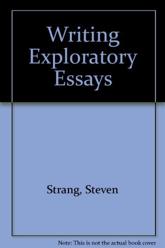 Stock image for Writing Exploratory Essays for sale by Ergodebooks