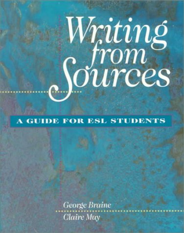 Stock image for Writing From Sources: A Guide for ESL Students for sale by SecondSale