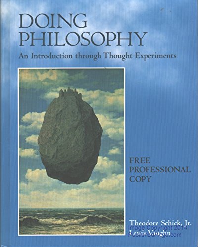 Stock image for Doing Philosophy : An Introduction Through Thought Experiments for sale by Better World Books