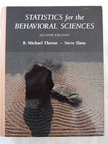 9781559346375: Statistics for the Behavioural Sciences