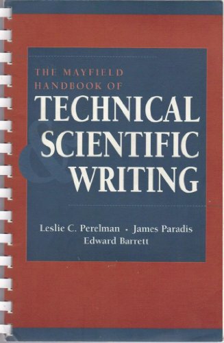 Stock image for The Mayfield Handbook of Technical and Scientific Writing for sale by Ergodebooks
