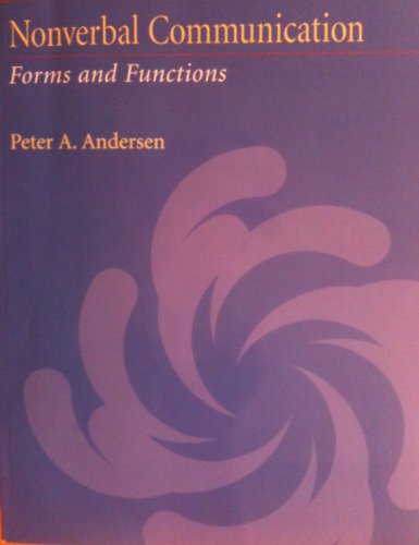 9781559347266: Nonverbal Communication: Forms and Functions