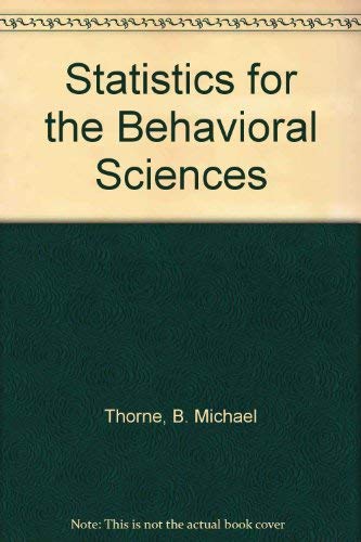 9781559348058: Statistics for the Behavioral Sciences