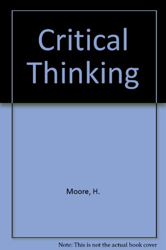 Beispielbild fr Critical Thinking Instructor's Manual : The Logical Accessory zum Verkauf von Callaghan Books South
